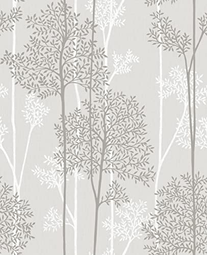 Superfresco Easy Eternal Wallpaper | Paste the Wall | Grey Trees | Eco-Friendly