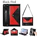 Produktbild Hülle für Galaxy Tab S6 Lite 2020 Modell SM-P615/P610, Miya Premium Kunstleder Ledertasche Schutzhülle Umhängetasche mit Riemen Bleistifthalter für Samsung Galaxy Tab S6 Lite 10.4(Rot)