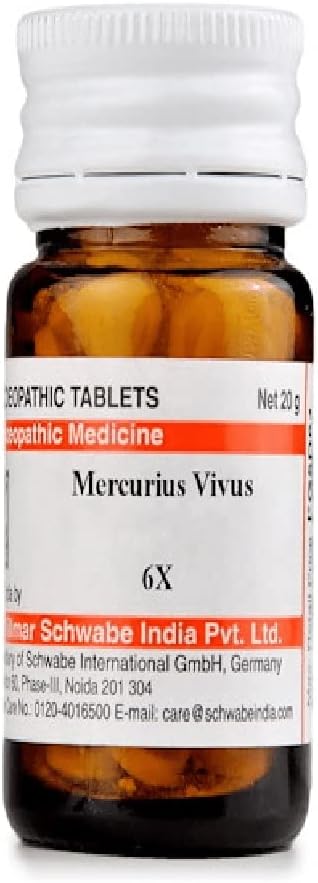 Succor Dr Willmar Schwabe India Mercurius Vivus Trituration Tablet 6X - Bottle Of 20 Gm Trituration Tablet