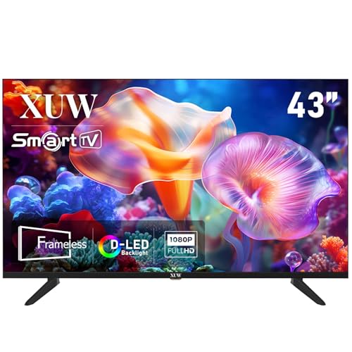 Téléviseur intelligent Full HD 43" résolvant le manque d'espace grâce au design sans bordures
