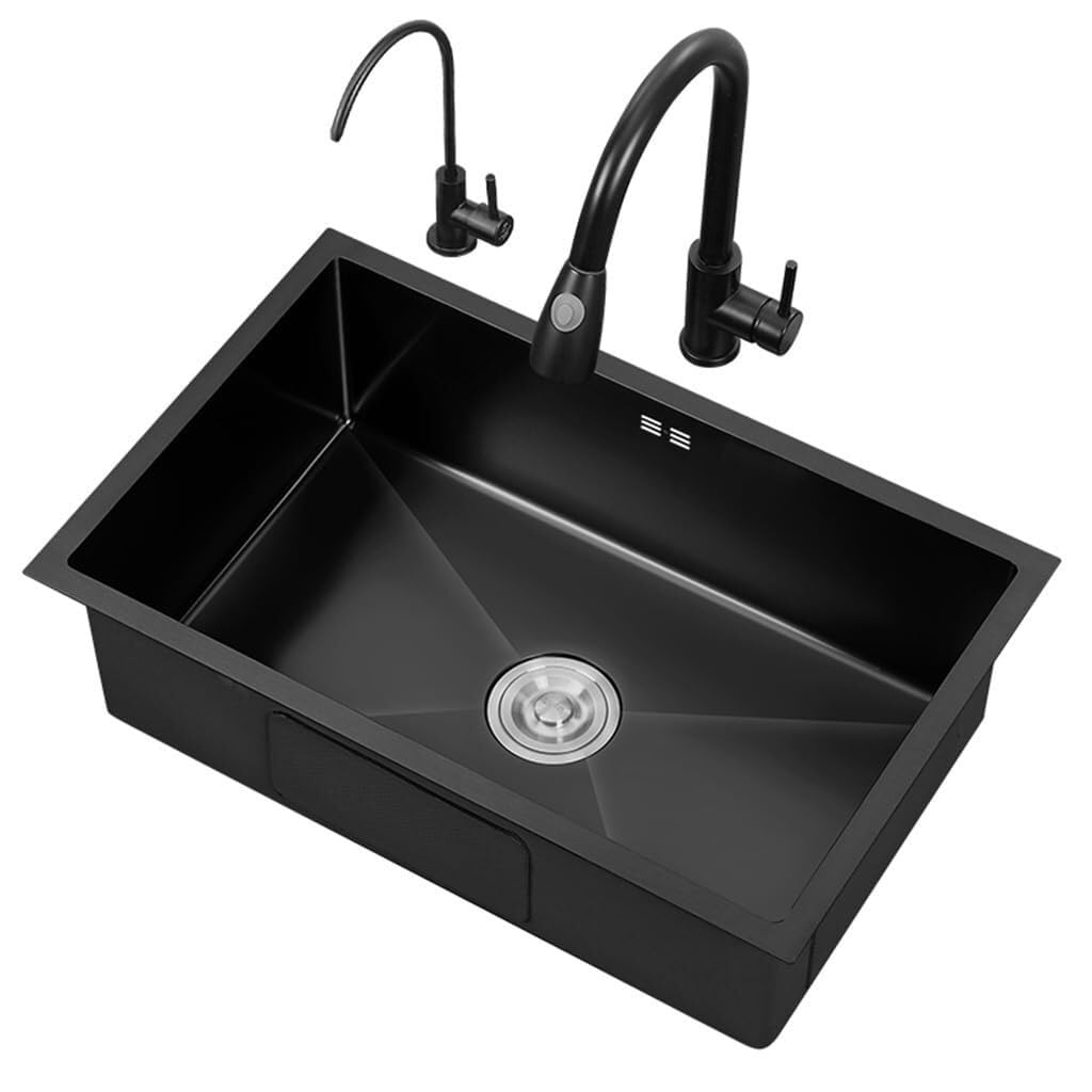 Évier de cuisine acier inoxydable sous plan 76 cm pour éliminer le désordre