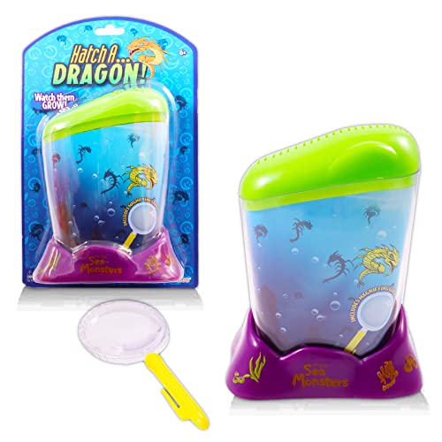 Hatch a Dragon in Water Science Kit for Kids ~ Hatch and Grow Aquatic Pets for Boys and Girls | Dragon Hatch and Grow Eggs Habitat with Food and Tank