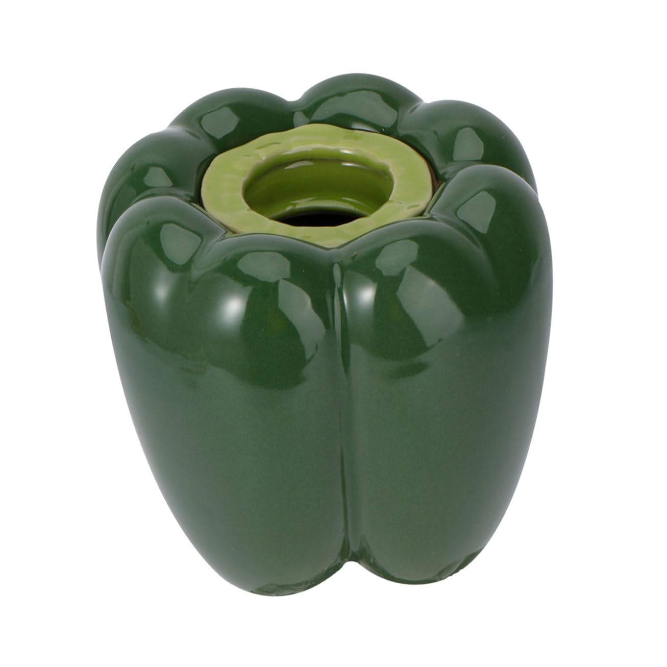 Pot de fleurs poivron en céramique pour décorer votre balcon et jardin