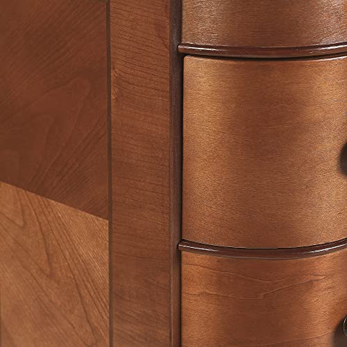 Farati Rustic Vintage Narrow Side Table With Storage, Slim Sofa Side Table, Lockers Cabinet With 2 Drawers Nightstand, Telephone Stand, Solid Wood End Side Table For Living Room Bedroom (Walnut) #TOP7