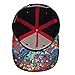 Bioworld Marvel Comic Logo Sublimated Bill Snapback Cap Hat Black