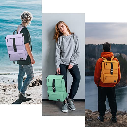 Echsrt Yellow Laptop Backpack Water Resistant Bookbag Fits 15.6 Inch Computer, Wide Open Travel Casual Daypack #TOP1