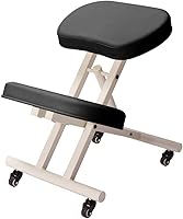 Vista 1 de Modern Home Silla ergonómica con ruedas de postura arrodillada - Blanco/Negro