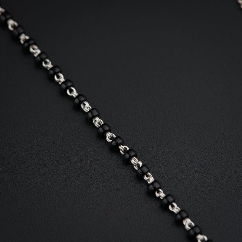 Image of House Of Aadyaa Handmade Silver Mangalsutra for Women | Made in 92.5 Silver | Silver Gifts for Women
