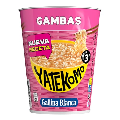 Nouilles Orientales Crevettes Gallina Blanca, un repas chaud prêt en 3 minutes pack de 8