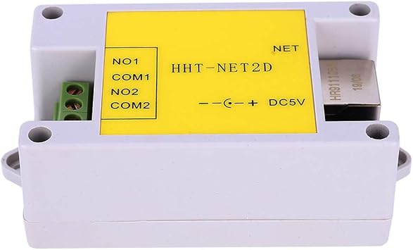 IP Network Relay Module,2 Channel Internet Watchdog Remote Control Modules Remote Switch Momentary Self Locking Relay with Case for Smart Home Control