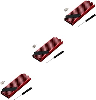OSALADI 3pcs Solid State Heat Sink Aluminum Heat Sink Aluminum Radiator Cooler Fin Computer Accessory Aluminum Heating Sink Ssd Heat Sink Metal Heating Sink All Aluminum M2 Accessories