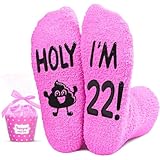 HAPPYPOP 22nd Birthday Gifts Socks - 22 Year Old Female Socks Gifts
