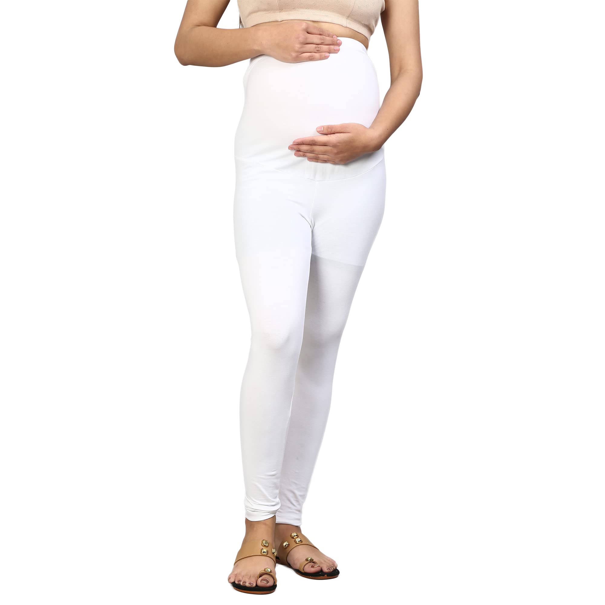 Sillyboom Women's Comfort Fit Maternity Leggings for Pregnant Women Stretchable Maternity Pants for Pregnancy Over-Belly Design and Elastic Waistband for All Moms to Be-image-10