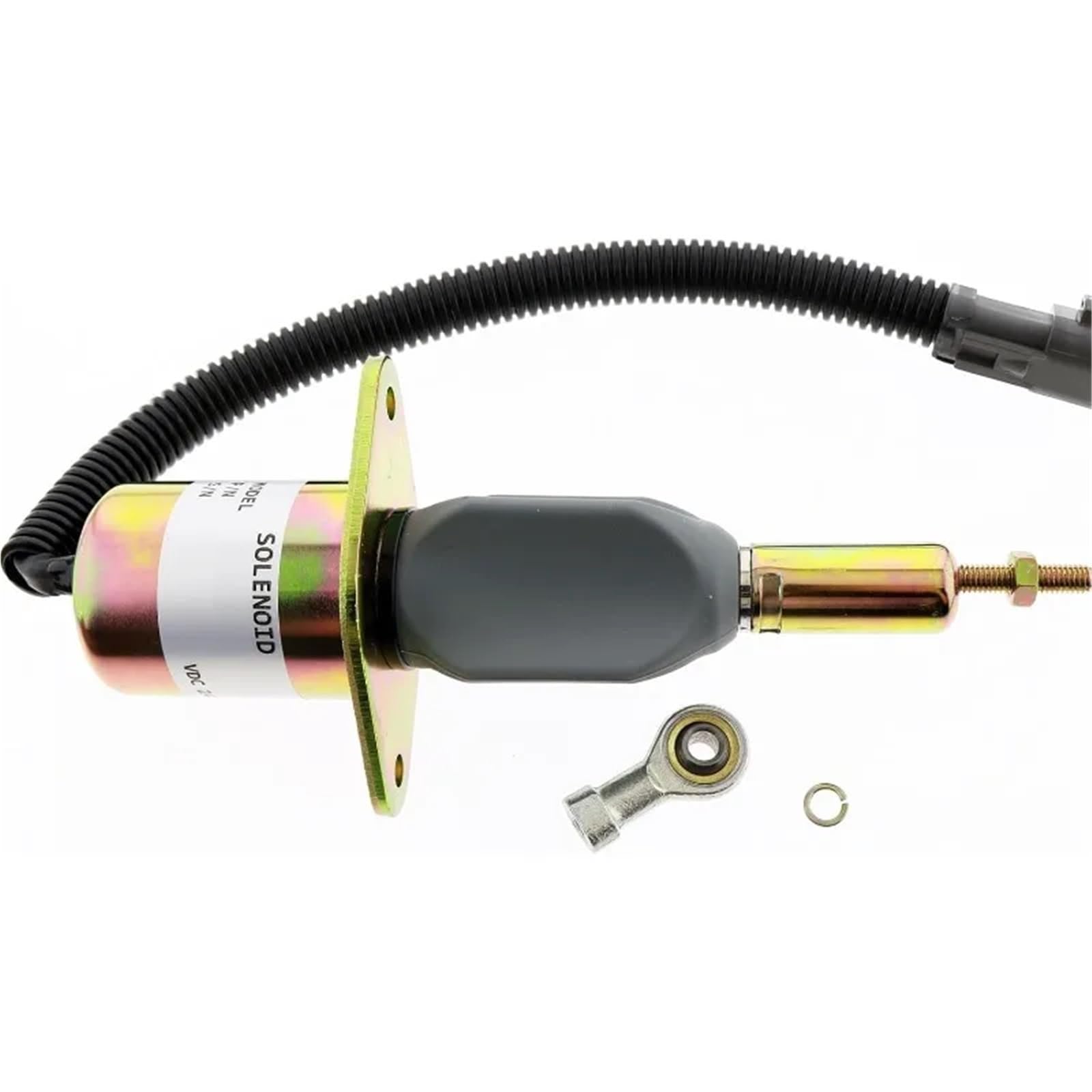 Solenoide de corte de combustible 6734-81-9141 Compatible con el solenoide de corte de combustible Komatsu PC300-7 PC350-7 PC360-7 Compatible con la excavadora Cummins 6CT de 8,3 L(12V)