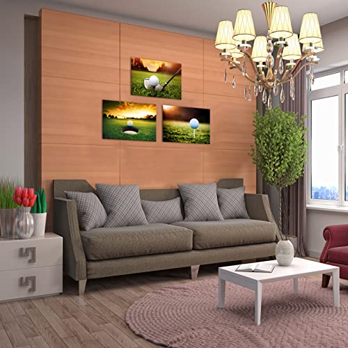 Canvas Wall Art Decor Golf Posters Sport Canvas Painting Artwork Prints Home Decorations Picture For Gym Home Office Wall Decor Framed Ready To Hang(12"X16"X3Pcs) #TOP4