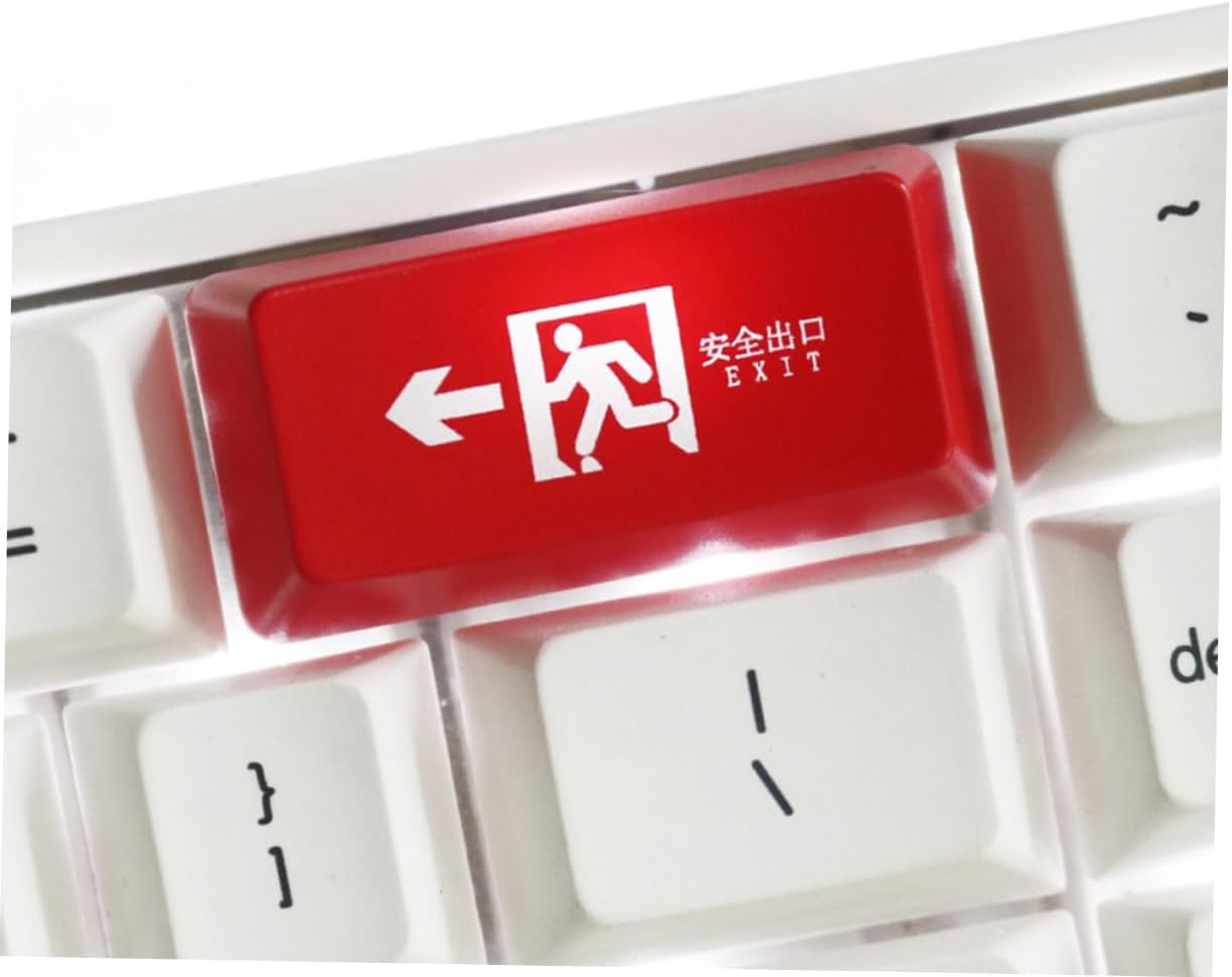 ABS Backspace Shine Mechanical Keyboards Keycap Red, Matte image 4