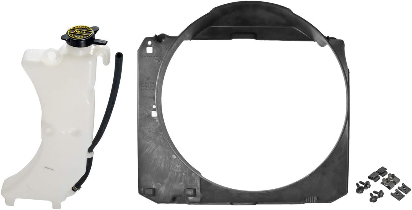 1986-1993 Mustang GT LX 5.0 Engine Cooling Radiator Fan Shroud and Overflow Tank