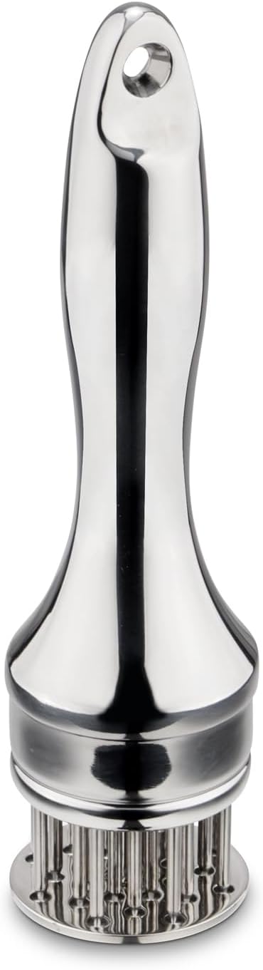 Weis Meat Tenderiser Stainless Steel - Meat Cutter for Tenderising Beef, Pork and Poultry, Dishwasher Safe, Silver, 20 x 5 x 5 cm, 11383