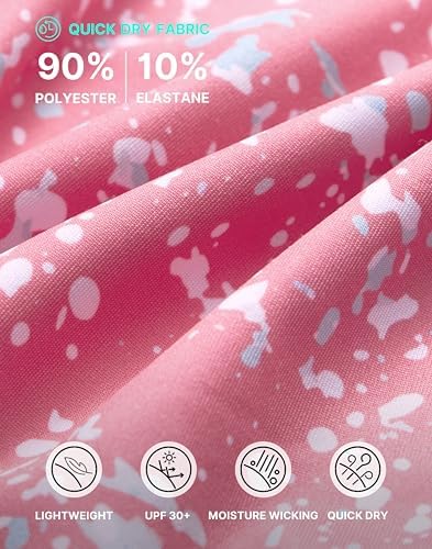 Obla Men's Print Golf Polo Shirts (Pink Colored Dots_XXL) - 5
