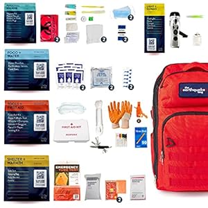 Complete Earthquake Bag – 3 Day Emergency kit for Earthquakes, Hurricanes, Wildfires, Floods + Other disasters
