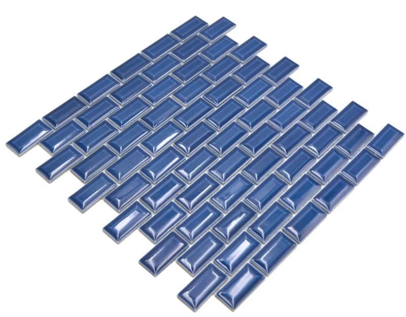 MOS26-0414_f - Mosaico de cerámica para pared de cocina, color azul brillante