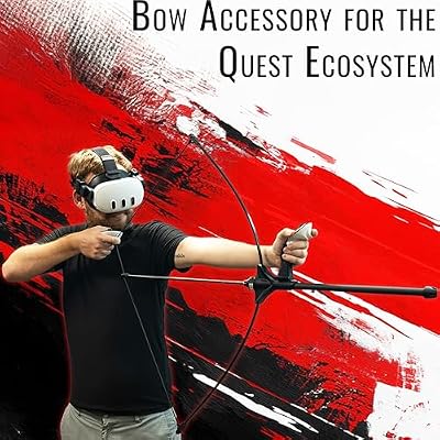 DeadEyeVR Bundle: Shadow Shot VR Bow Accessory for The Quest 2, 3, Pro + MasterBreaker Haptic VR Pool Cue for Miracle Pool and Other Billiards Games
