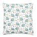TupTam Funda para Cojin con Diseño Decorativo para Niños, Erizo Menta Verde, 50 x 50 cm