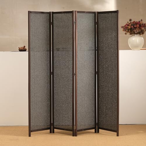 GN2AAIL パーテーション 北欧 4連 高さ180cm 衝立 おしゃれ 折りたたみ式 180*45*4 玄関 目隠し 紙織り パーティション 間仕切り 木製 和風 ウッド パーティーション 在宅勤務 テレワーク タイプ5 スクリーン カフェ風 インテリ