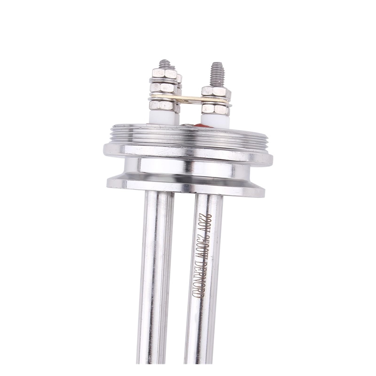 SUS304 1,5 '' Tri-Clamp Grzałka Zanurzeniowa Elektryczny Element Grzejny Do Warzenia Wody Płynne Ciepło 2500 W/3500 W/4500 W Szybkie Nagrzewanie(Dark brown,2.5kw)