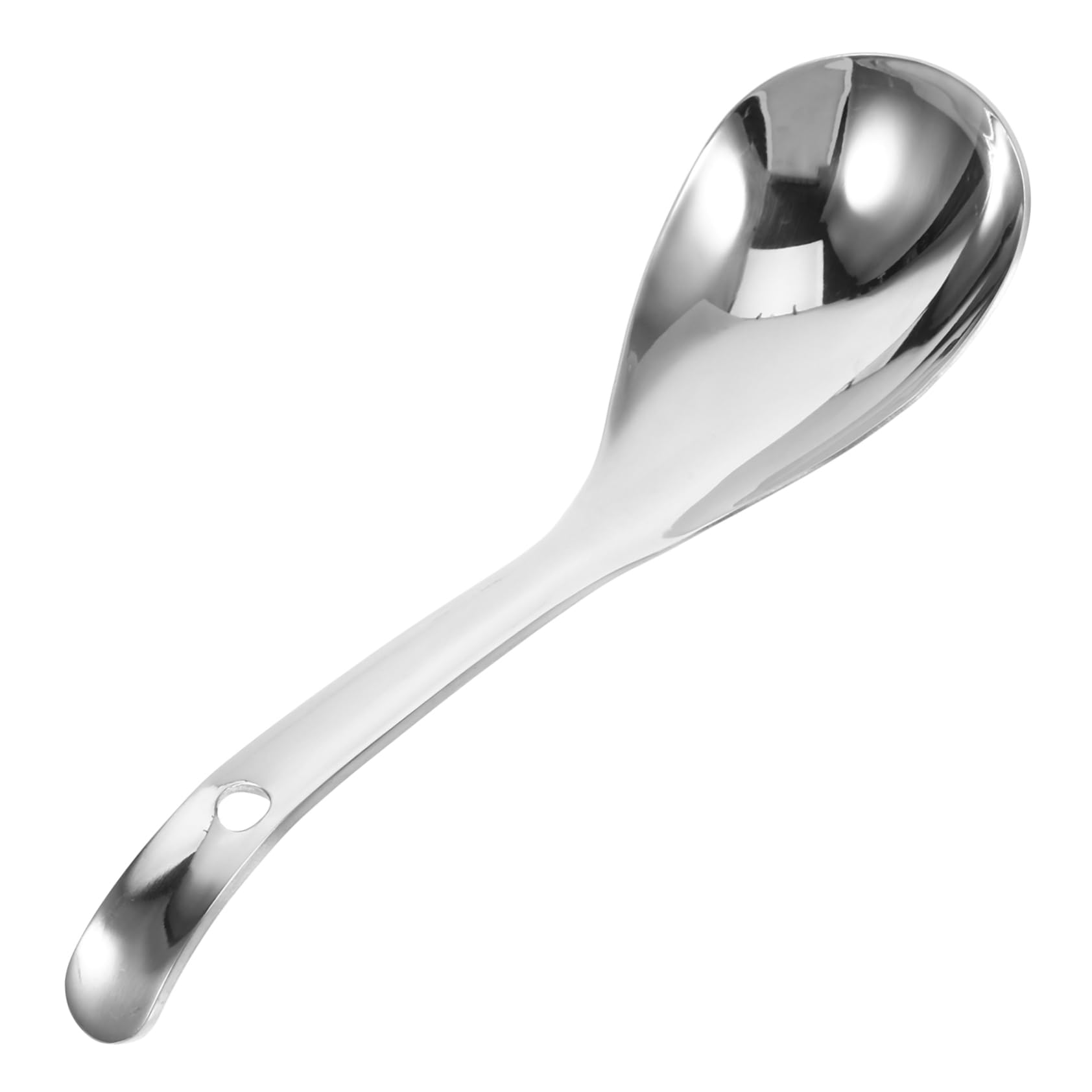 Cabilock Stainless Steel Kitchen Spoon Non Stick Rice Scooper for Home Restaurant Hotel Ergonomic Design Easy to Clean Scratch Resistant for Serving Fluffy Rice