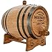 Personalized - Customized American White Oak Aging Barrel - Barrel Aged (5 Liters, Black Hoops)