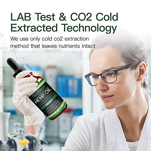 (2 Pack) Hemp Oil 5000mg for Pain Relief Anxiety - 100% Natural Organic Hemp Seed Extract, Rich Omega 3,6,9- Zero THC CBD Cannabidiol - Pure Hemp Oil Drops - Thumbnail 5