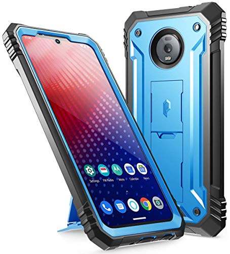 Moto Z4 Rugged Case with Kickstand, Poetic Full-Body Dual-Layer Shockproof Protective Cover, Built-in-Screen