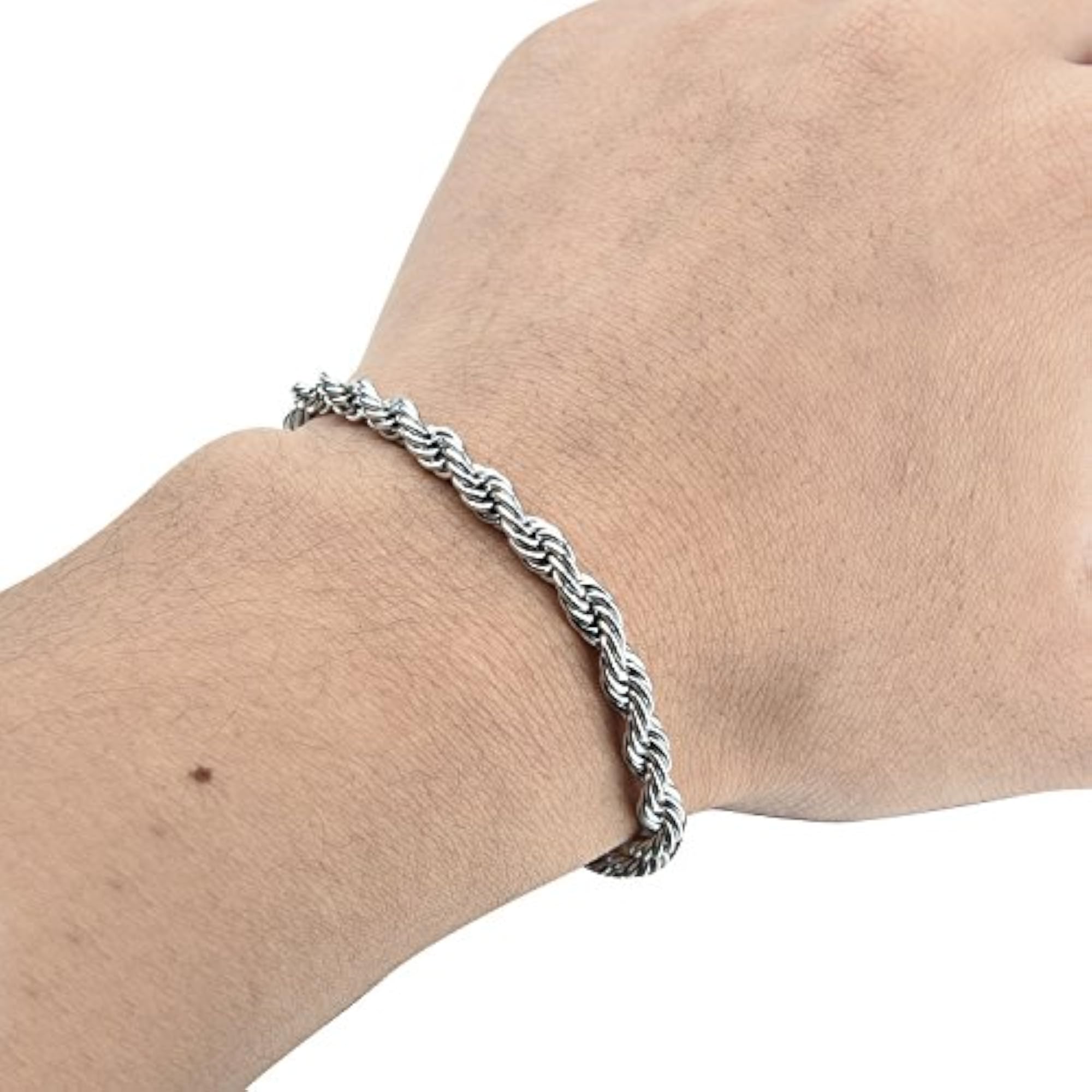 Twist Chain Necklace, Stainless Steel, 2-10mm