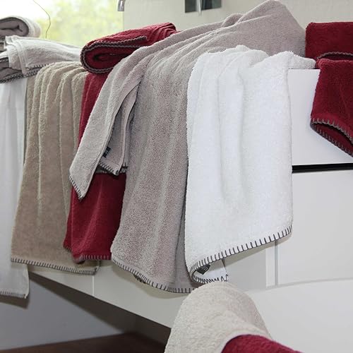 SUD ÉTOFFE Grand Hotel Shower Towel - Colour - Natural, Size - 70 x 140 cm, 70X140 - Image 3