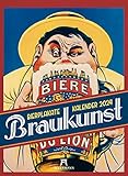  Braukunst - Bierplakate Kalender 2024, Wandkalender im Hochformat (33x45 cm) - Geschenk-Kalender für Männer, Plakatkunst, Nostalgische Werbeplakate Bier