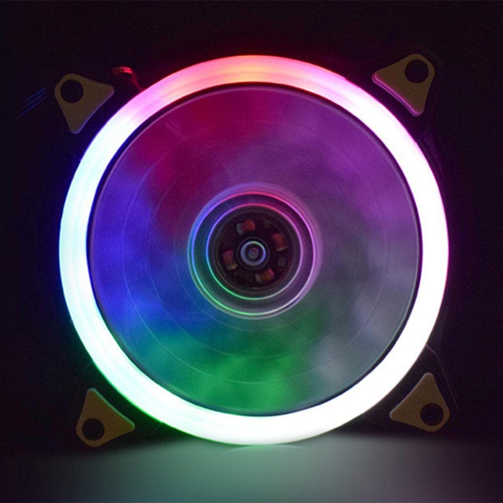 LED Water Cooling Fan Silent Quiet 12cm DC 12V Cooler for 120mm for Desktop