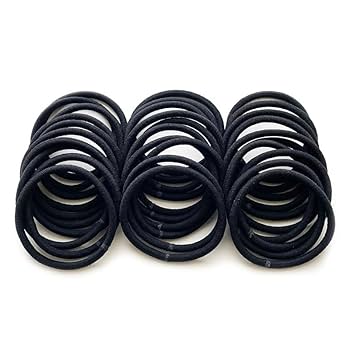 Amazon.co.jp: ヘアゴム リングゴム 日本製 30本セット 黒