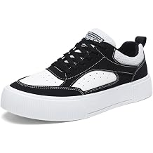 tazimall Fashion Men's Platform Sneakers, Casual Low-Top Athletic Shoes