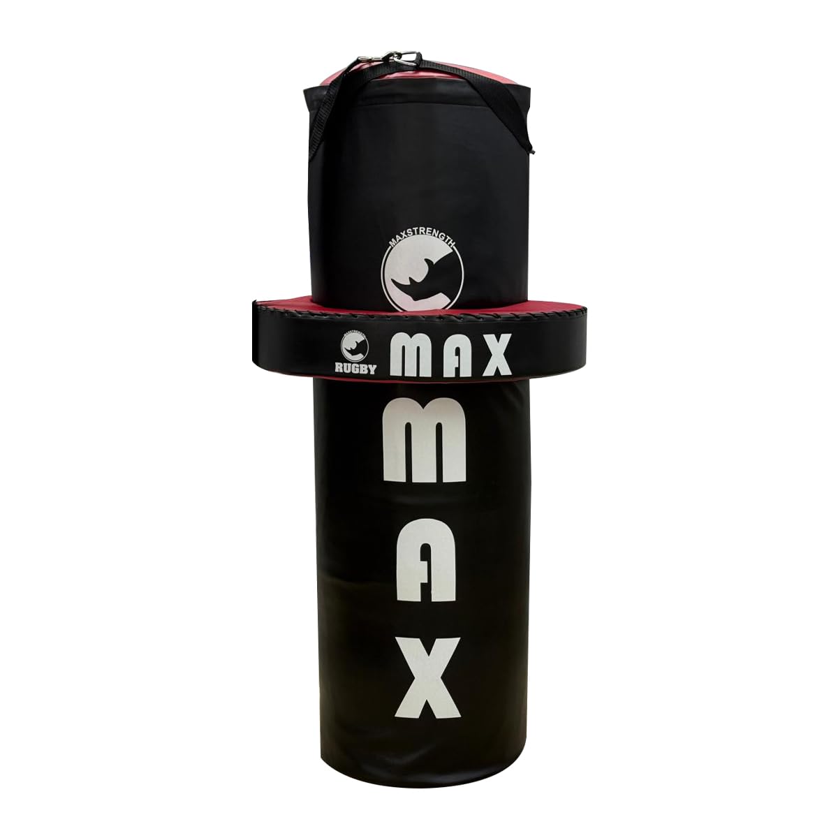 MAXSTRENGTH Rugby Tackle Bag – Premium Training Equipment for Adults & Juniors – Heavy Duty Impact Absorbing Pad – Available in 3ft & 4ft Sizes – Strength & Contact Training (4FT with Ring)