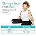 Vive Waist Trimmer for Women & Men (2 Sizes) - Sweat Band Belt Trainer to Lose Belly Fat - Waist Trainer for Weight Loss & Working Out - Sweat Wicking Technology with Superior Back Support Black