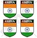 INDIEN Indischer Ashoka Chakra Schild 50mm Auto & Motorrad Aufkleber, x4 Vinyl Stickers