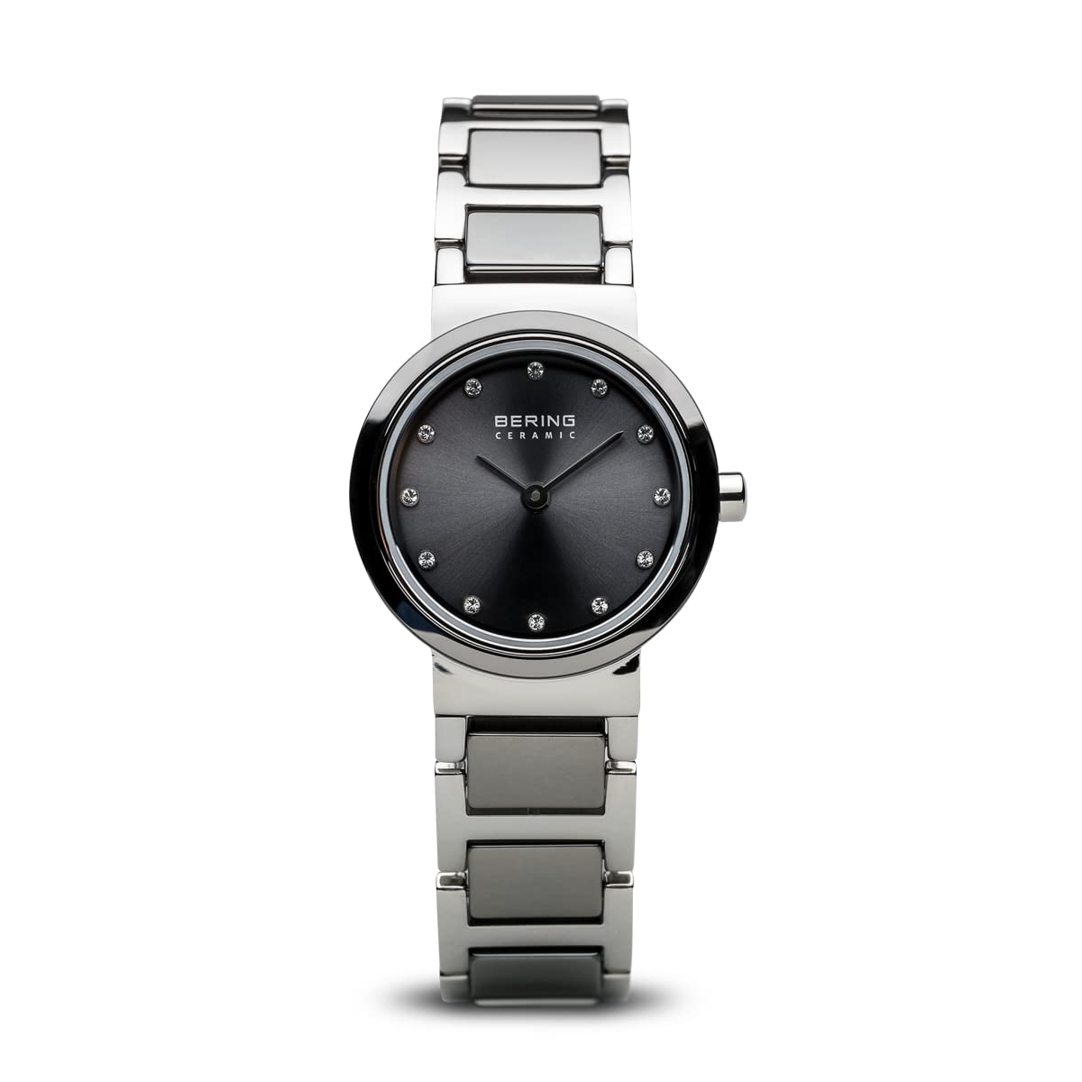 BERING Women Analog Quartz ceramic collection Watch with stainless steel/Ceramic Strap and Sapphire Crystal 10725-783