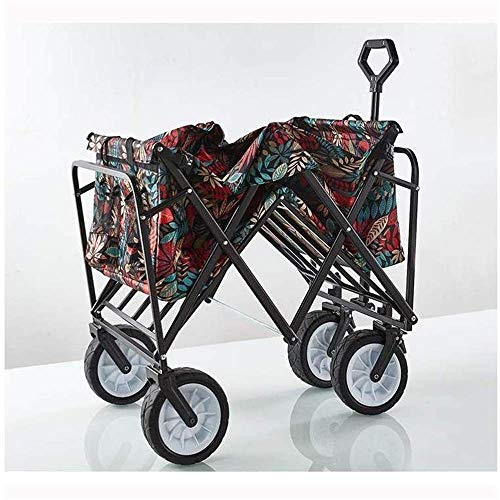 CCYENG Outdoor-Klappwagen, Gartenwagen, Faltbarer Wagen, zusammenklappbarer Wagen für Camping, Reisen, Strand, perfekt für Festivals, Camping – Bild 4