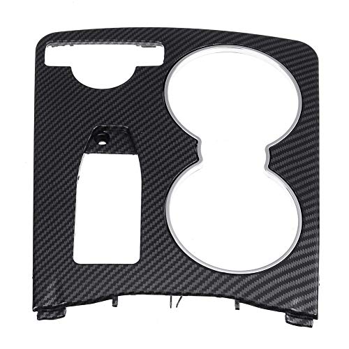 Autobro for Mercedes-Benz (2008-2014 W204 C-Class C250 C300 C350 C63), AMG Center Console Cup Holder Trim Cover Carbon Fiber Color