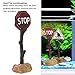 HEEPDD Aquarium Warning Sign, Fish Tank Resin Landscape Decoration for Betta, 6.1x2.3x1.6 Inches