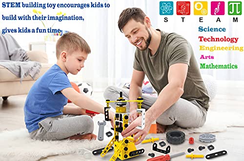 Image of AIVIAI Construction Toy for Children from 5 6 7 8 9 + Years, 100 Pieces DIY STEM Building Blocks Educational Toy Set, Creative Educational Building Toy for Boys & Girls Gift