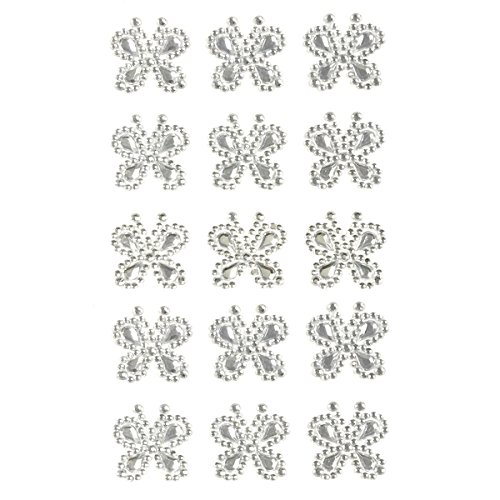 Papillon strass adhésif argenté Wrapables pour customisation et loisirs créatifs - 2