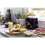 Philips Tostadora de pan 2 Ranuras, 8 Ajustes, Calientabollos, Negro