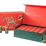 VAHDAM, Calendário do Advento de Chá de Ervas 2021 - 500g | Luxuosa caixa de presente com 24 chás avulsos sortidos | 24 sabores de chá em sachê | Ingredientes 100% naturais | Presentes para homens e mulheres